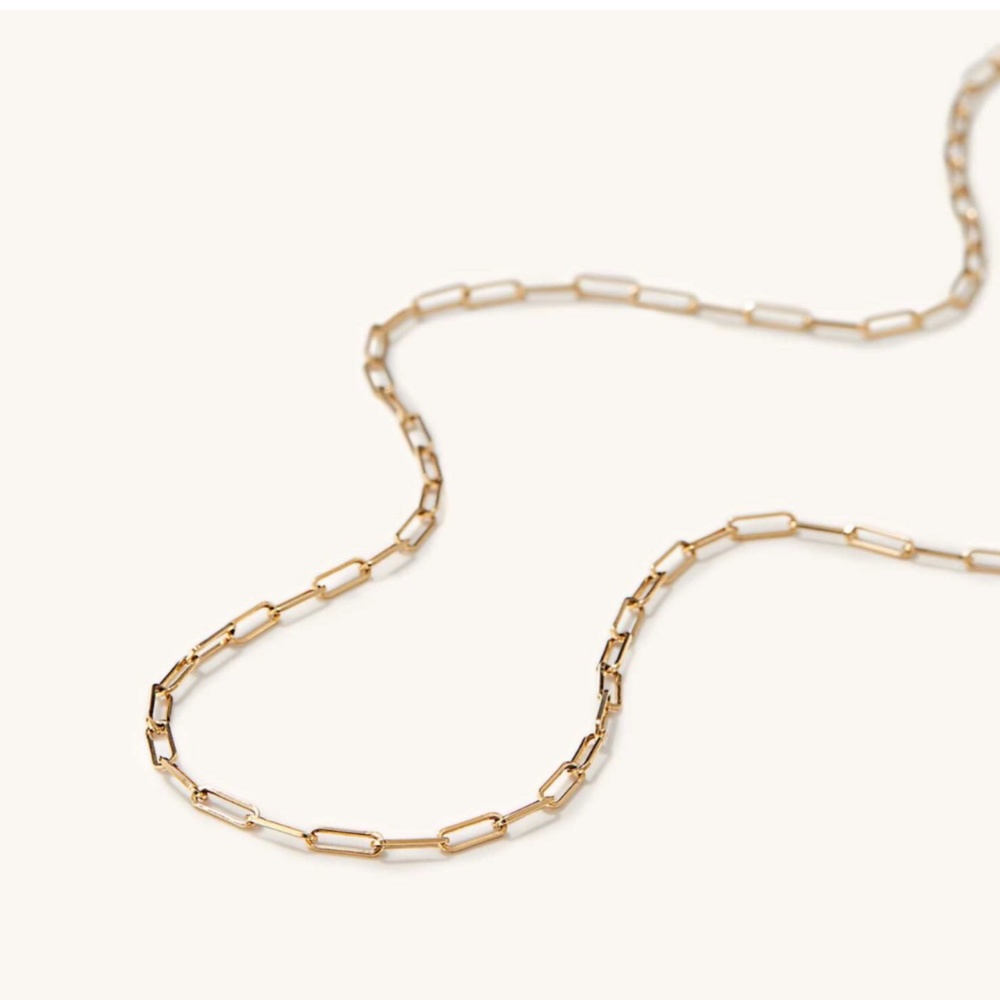 Mejuri 14k Solid Gold Boyfriend Necklace